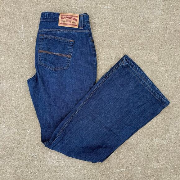Vintage Express Low Rise Flare Jeans - Size 11/12 Long - Picture 1 of 7